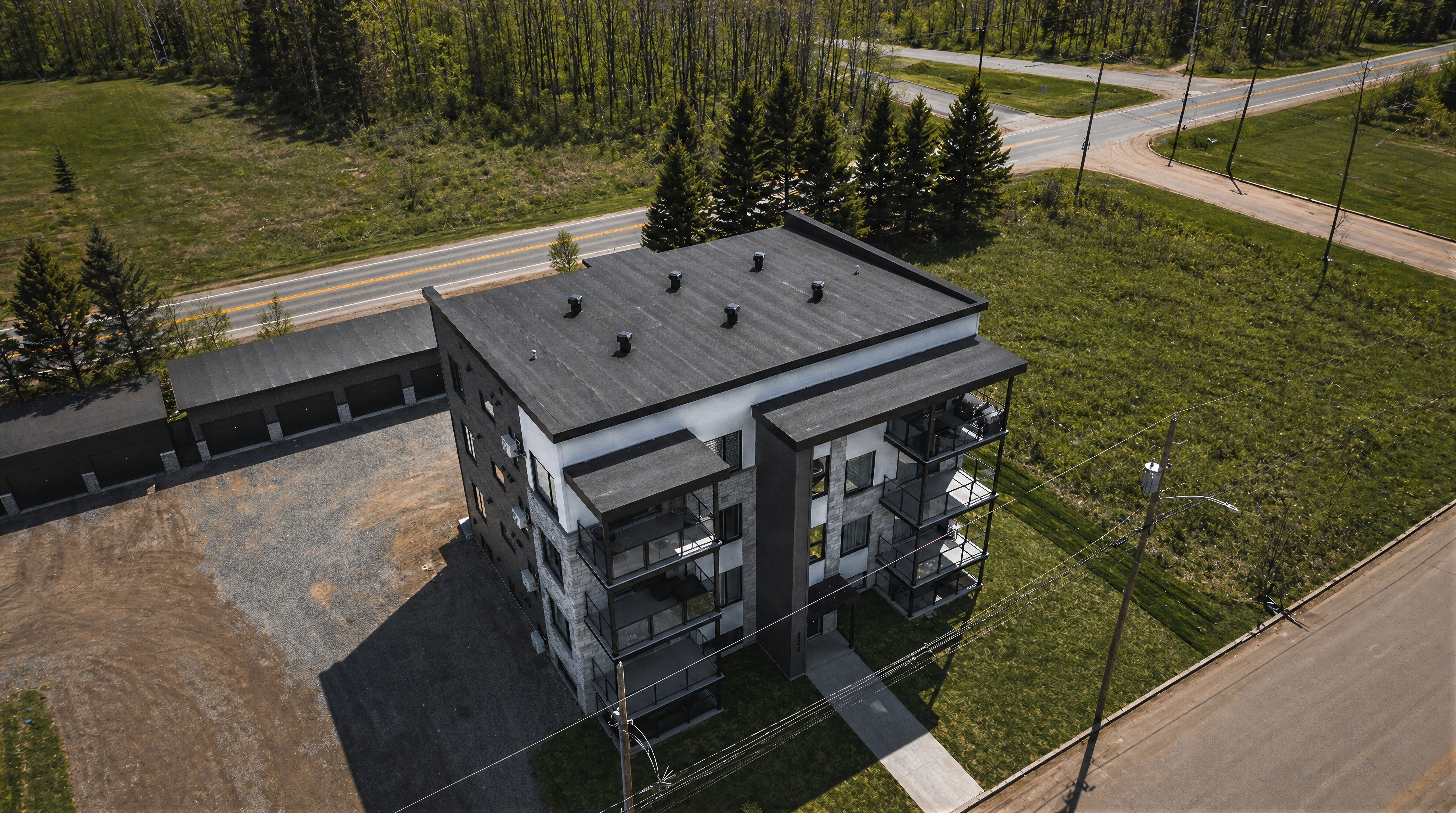 Charpente immeuble 8 logements en Mauricie